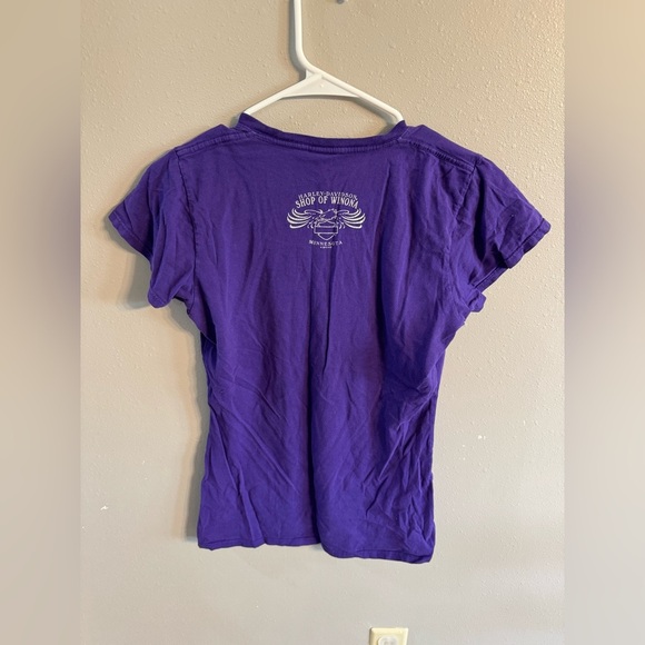 🔴Harley-Davidson Women's V-Neck Purple Tee - Picture 4 of 4